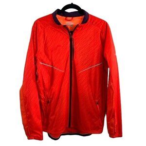 Saucony Athletic Orange Athletic Running Jacket, Sz Medium Read